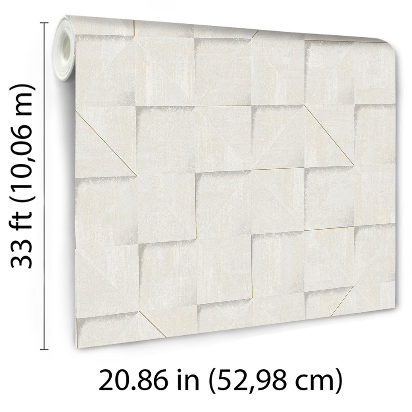 Veer Decor Prism Grid White Wallpaper Abstract Contemporary, Modern White  Wallpaper - 8252-AG1