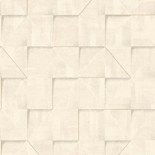 Veer Decor Prism Grid Beige Wallpaper Abstract Contemporary, Modern Beige  Wallpaper - 8252-AG2