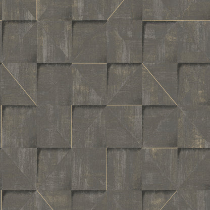 Veer Decor Prism Grid Brown Wallpaper Abstract Contemporary, Modern Brown  Wallpaper - 8252-AG4