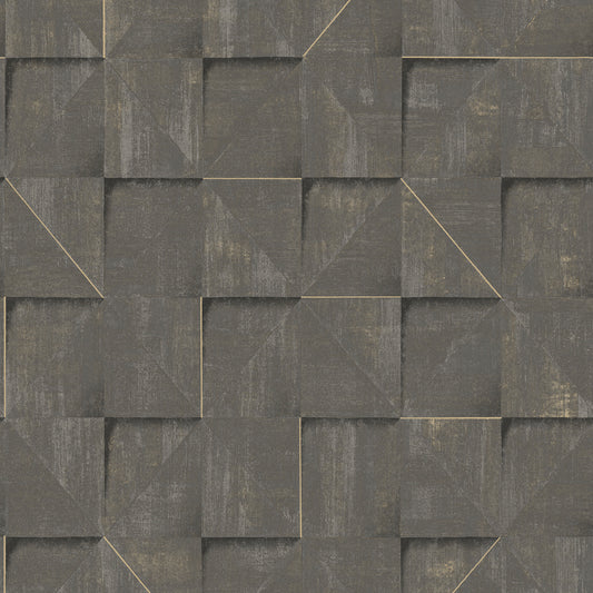 Veer Decor Prism Grid Brown Wallpaper Abstract Contemporary, Modern Brown  Wallpaper - 8252-AG4