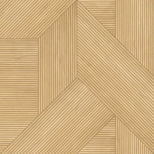 Veer Decor Sculpted Chevron Wood Panels Tan Wallpaper Abstract Contemporary, Modern Tan  Wallpaper - 8252-AH2