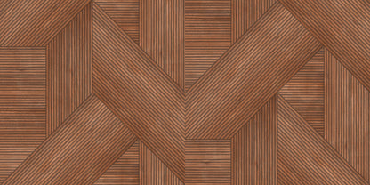 Veer Decor Sculpted Chevron Wood Panels Red Wallpaper Abstract Contemporary, Modern Red  Wallpaper - 8252-AH3