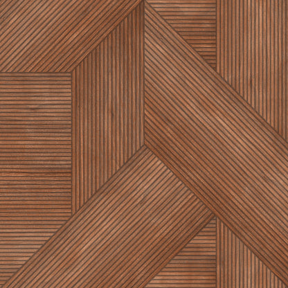 Veer Decor Sculpted Chevron Wood Panels Red Wallpaper Abstract Contemporary, Modern Red  Wallpaper - 8252-AH3