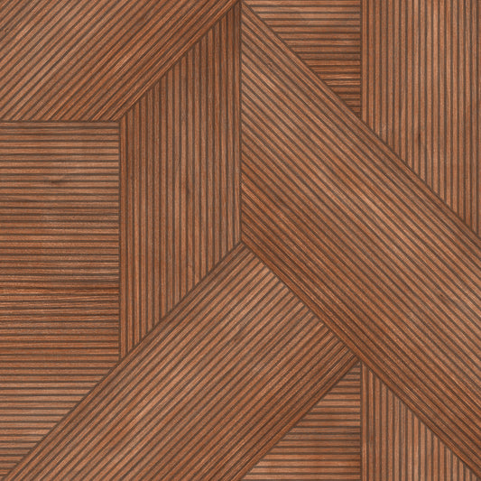Veer Decor Sculpted Chevron Wood Panels Red Wallpaper Abstract Contemporary, Modern Red  Wallpaper - 8252-AH3