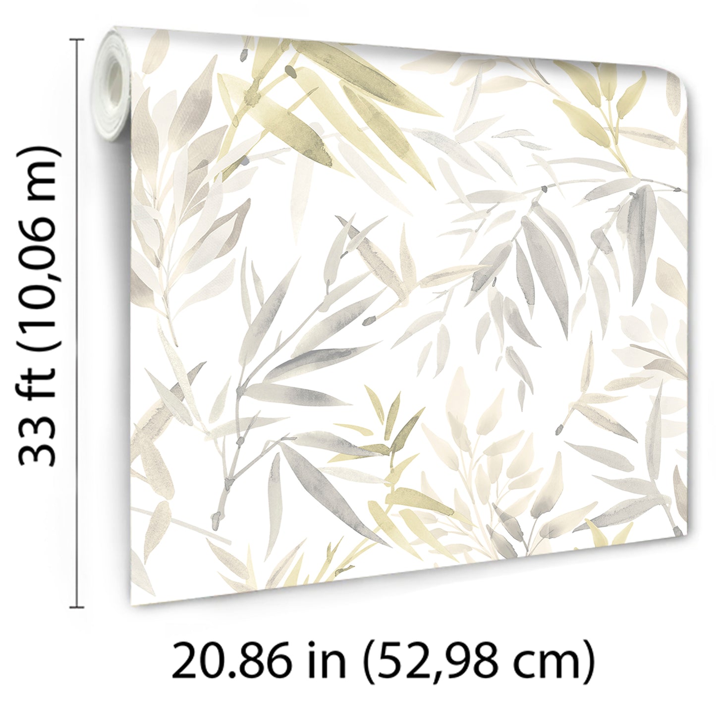 Veer Decor Painted Canopy Beige Wallpaper Nature Tropical, Transitional Beige  Wallpaper - 8252-AI1