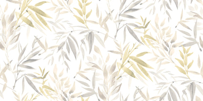 Veer Decor Painted Canopy Beige Wallpaper Nature Tropical, Transitional Beige  Wallpaper - 8252-AI1