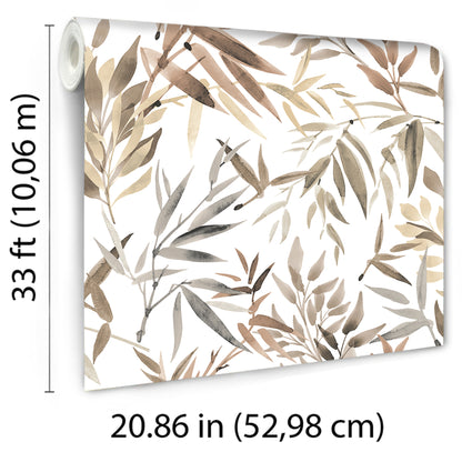 Veer Decor Painted Canopy Red Wallpaper Nature Tropical, Transitional Red  Wallpaper - 8252-AI2