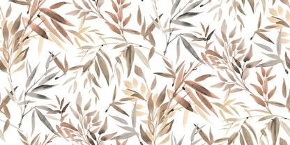 Veer Decor Painted Canopy Red Wallpaper Nature Tropical, Transitional Red  Wallpaper - 8252-AI2