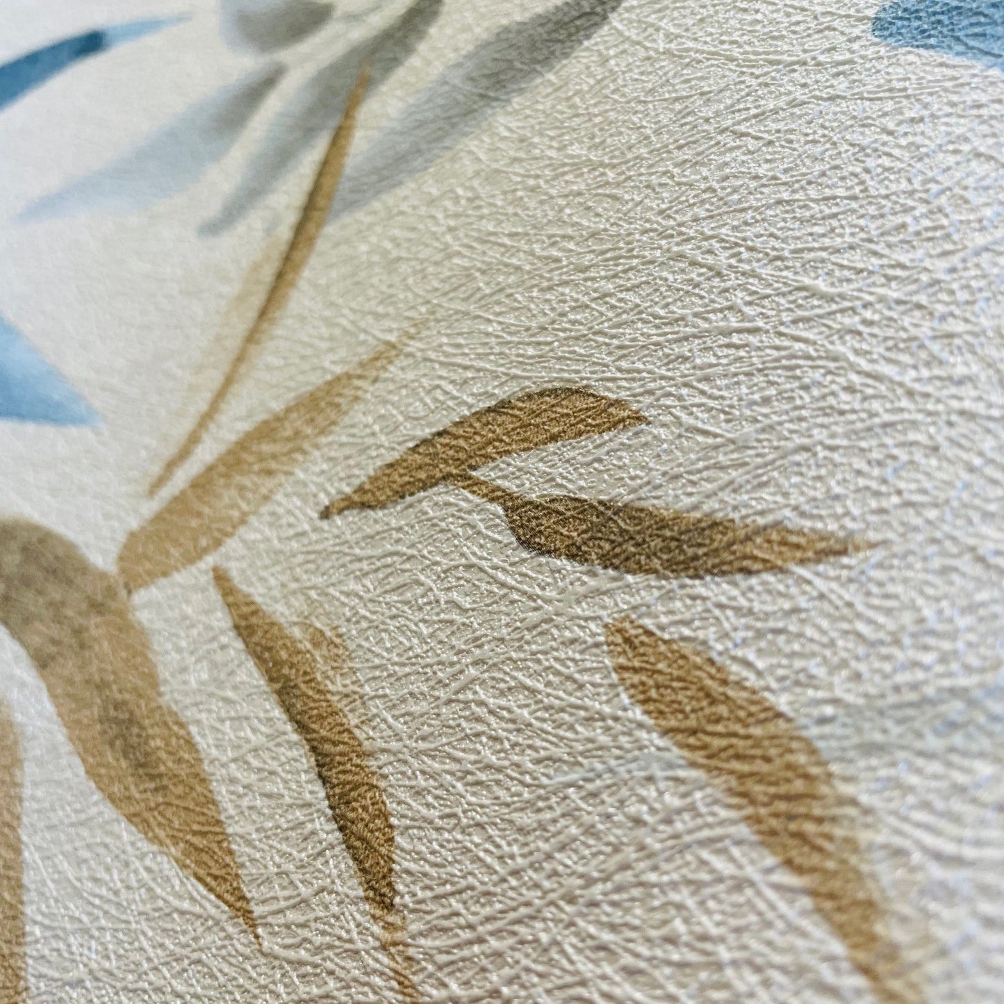 Veer Decor Painted Canopy Blue Wallpaper Nature Tropical, Transitional Blue  Wallpaper - 8252-AI3