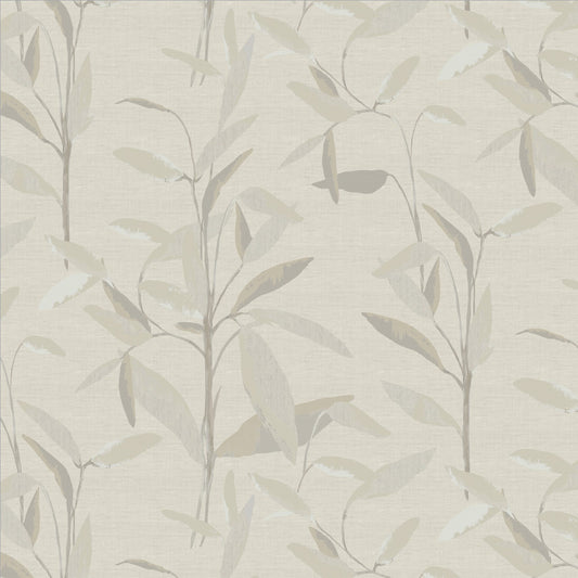 JF Fabrics -Wallpaper 8252 71 Wallpaper White, Green  Non-Woven - 9513571 W9571