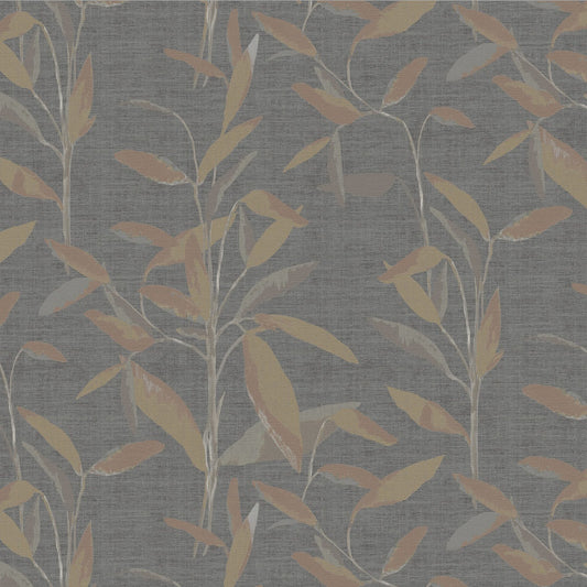 JF Fabrics -Wallpaper 8252 97 Wallpaper Charcoal, Orange  Non-Woven - 9513597 W9571