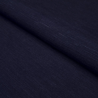 Dark navy blue woven fabric with subtle texture and soft fold.