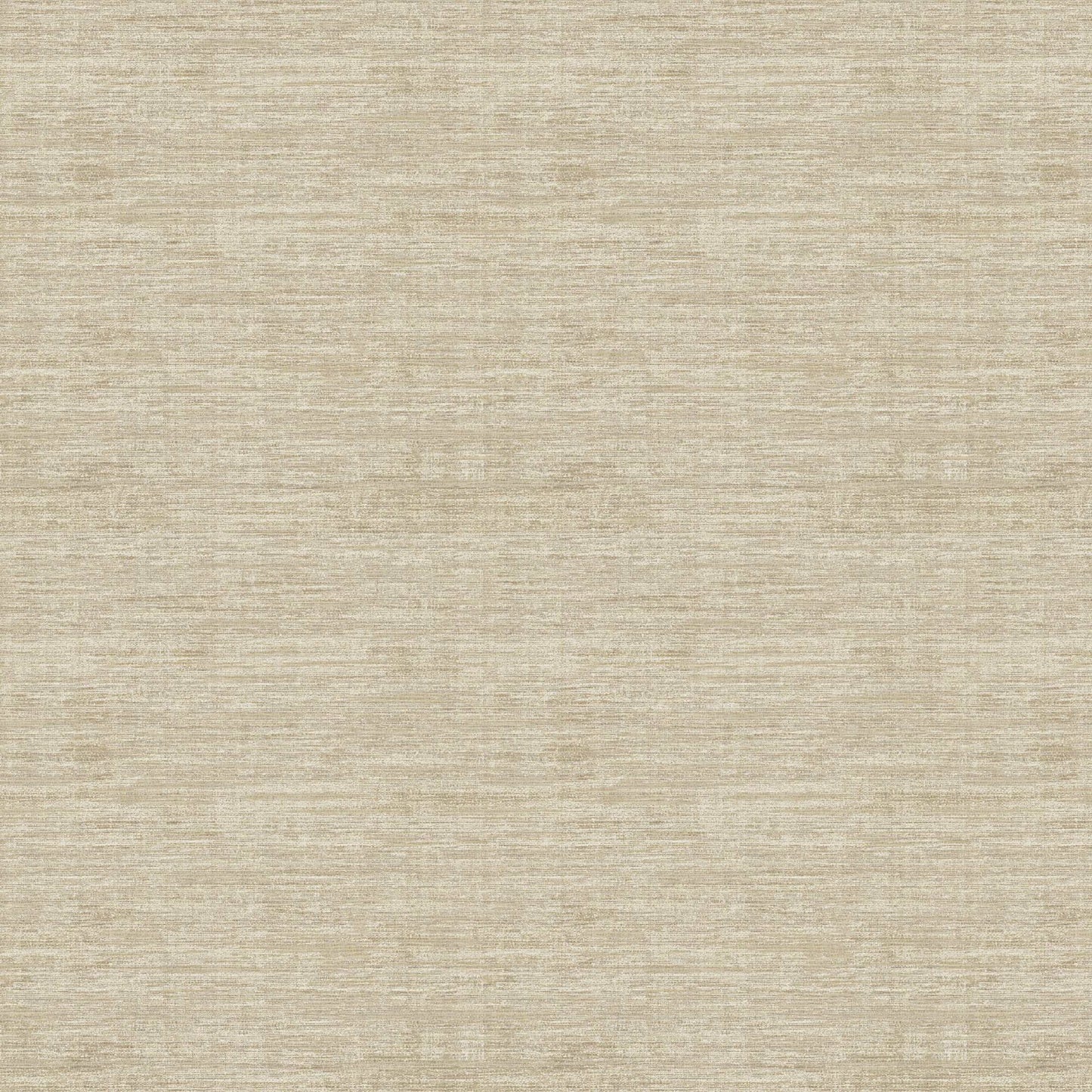 Beige non-woven wallpaper with a linen-like, subtle horizontal weave and faux grasscloth texture.