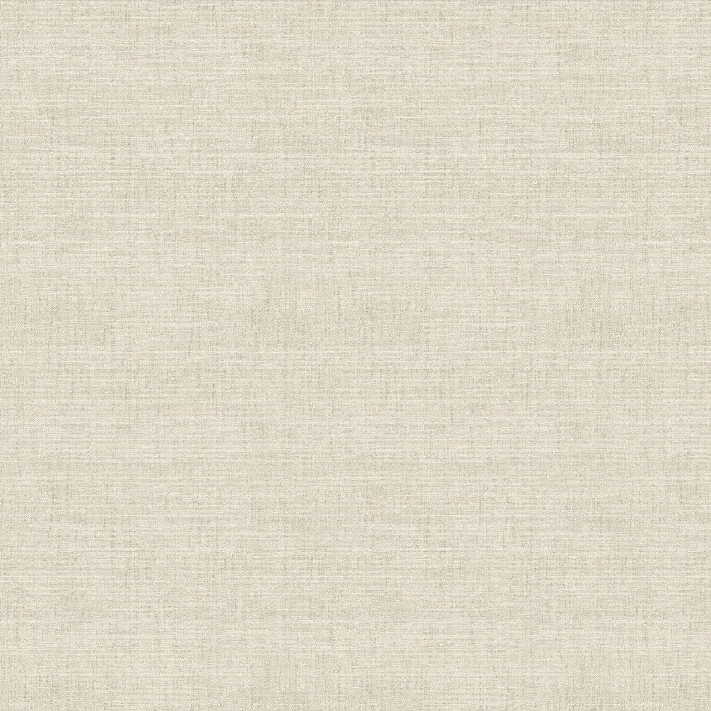 Cream beige wallpaper with a subtle faux grasscloth weave texture; non-woven.