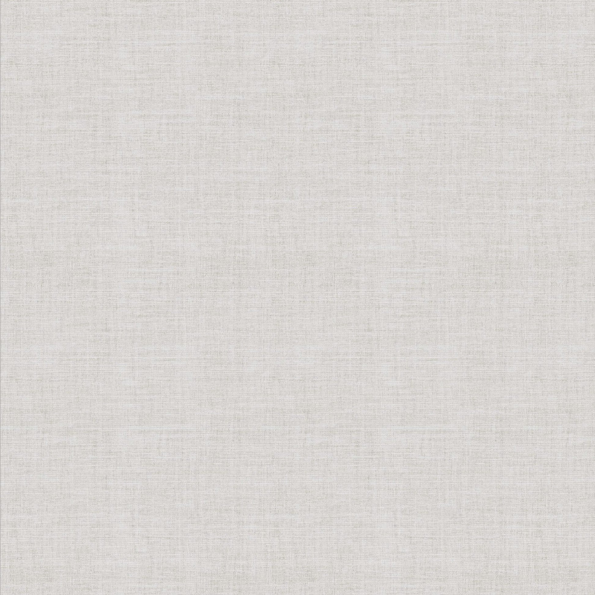 Grey faux grasscloth wallpaper with a subtle woven texture; non-woven wallcovering.