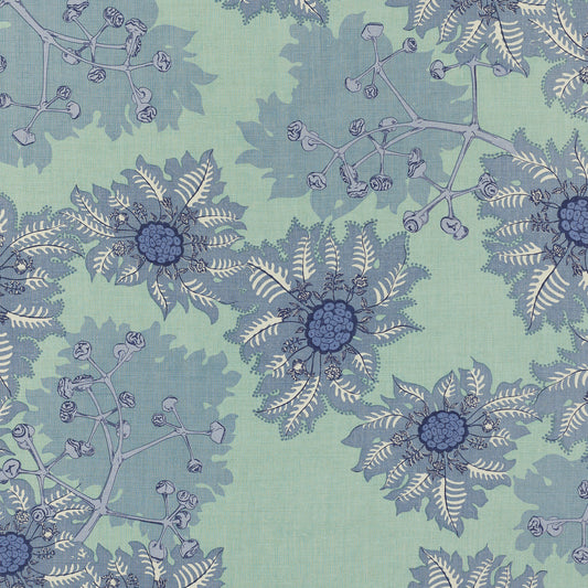 SCHUMACHER  RAOUL TEXTILES MARQUESAS PRINTS PRINTS INDIGO   - 825N59