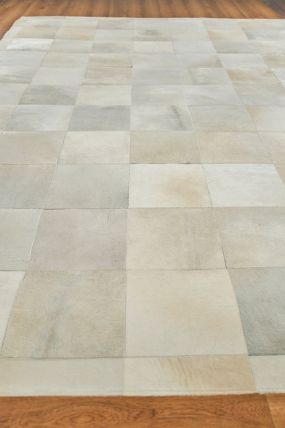 EXQUISITE RUGS   Natural Hide Indoor Hand Stitched    - 8264-2'6"X7'