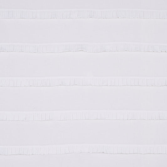 SCHUMACHER  NEW OLD-FASHIONED DOROTHY PLEATED LINEN PATTERN WOVENS PATTERN WOVENS IVORY   - 82651