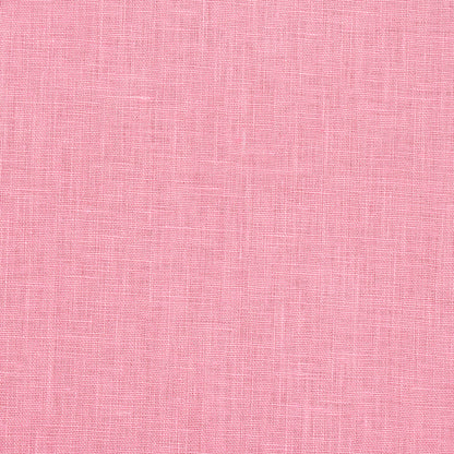 Pink linen fabric texture with visible crosswoven weave & soft natural finish.