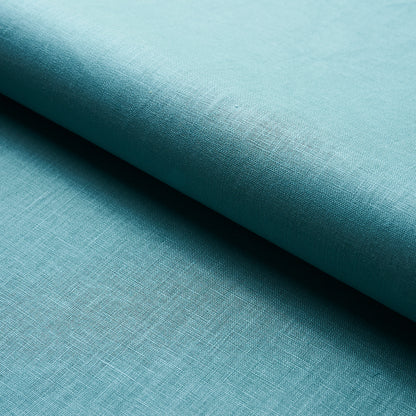 SCHUMACHER  PERFECT BASICS: LINEN LANGE GLAZED LINEN PLAINS PLAINS OCEAN   - 82685