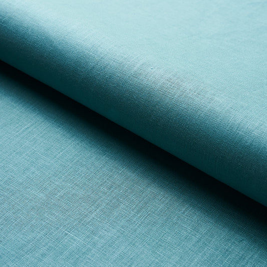 SCHUMACHER  PERFECT BASICS: LINEN LANGE GLAZED LINEN PLAINS PLAINS OCEAN   - 82685