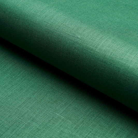 SCHUMACHER  PERFECT BASICS: LINEN LANGE GLAZED LINEN PLAINS PLAINS EMERALD   - 82687