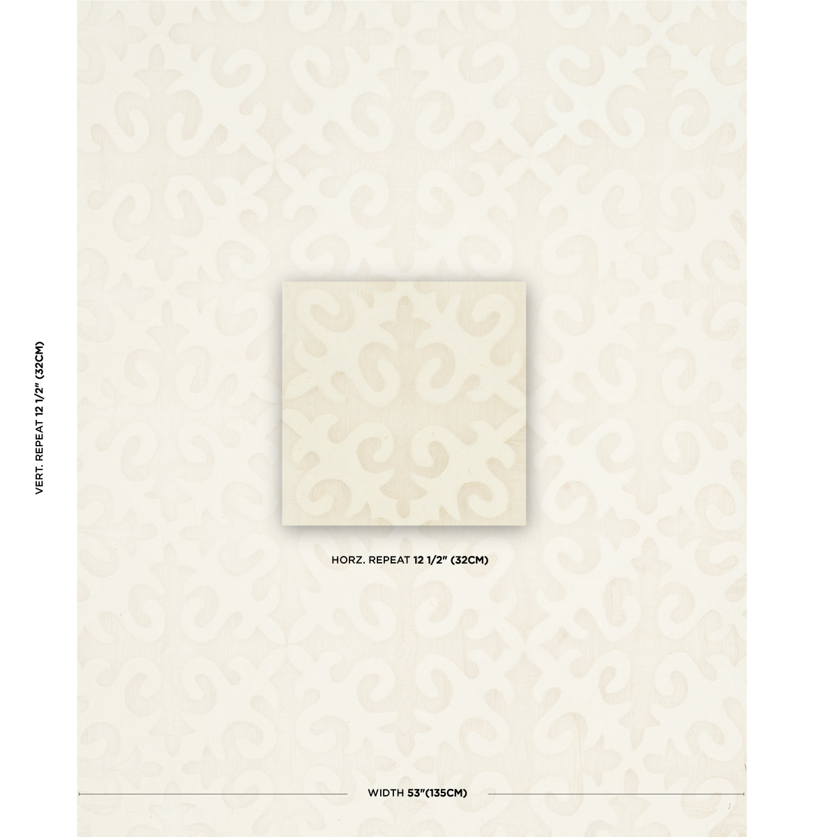 SCHUMACHER  IBU KYRGYZSTAN WOOL SILK PANEL SILKS & SATIN,EMBROIDERIES SILKS & SATIN,EMBROIDERIES OYSTER AND NATURAL   - 82690