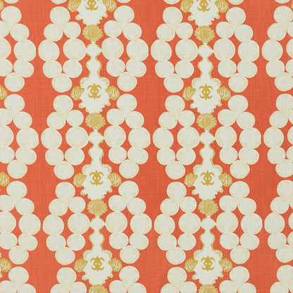 SCHUMACHER  RAOUL TEXTILES MIRAMAR PRINTS PRINTS PERSIMMON   - 826B79