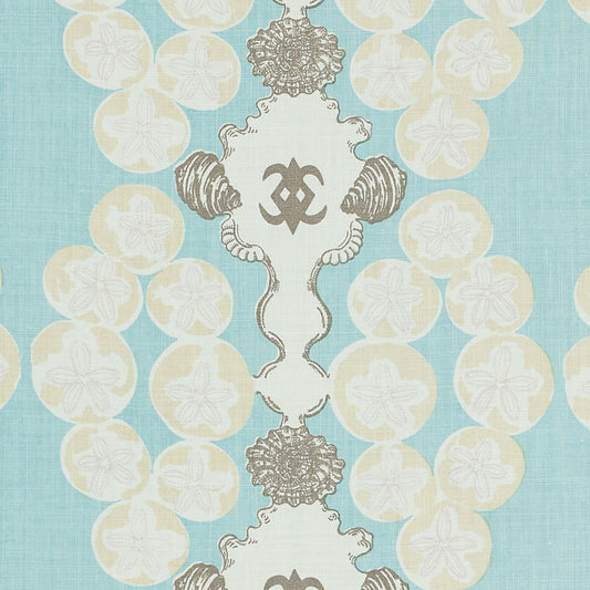 SCHUMACHER  RAOUL TEXTILES MIRAMAR PRINTS PRINTS SEA   - 826B80