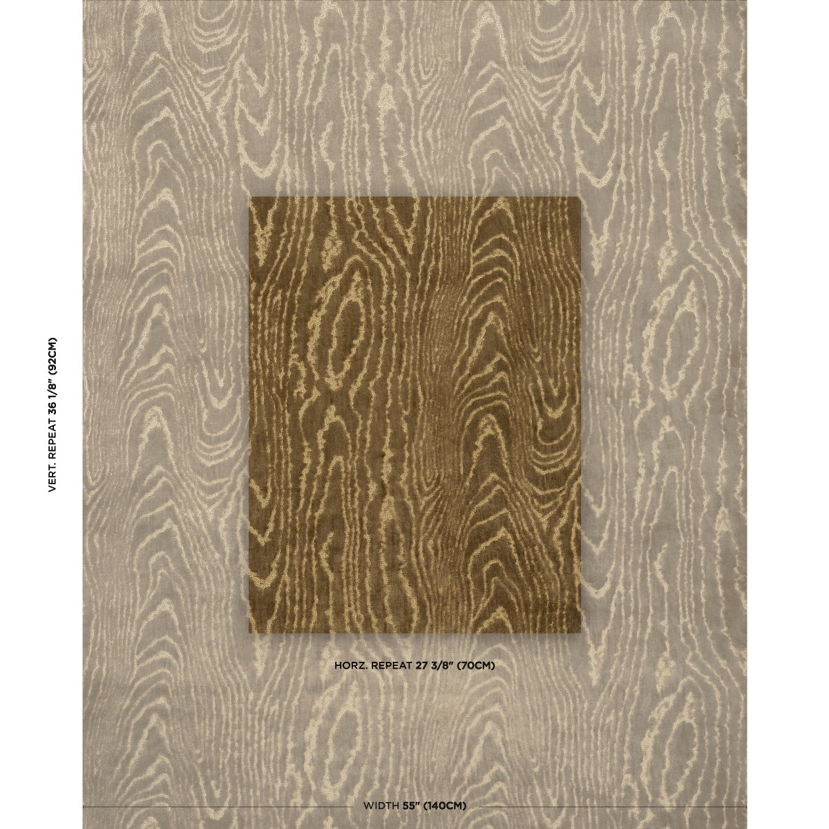 SCHUMACHER  REGINE MARISA MOIRE VELVET CUT VELVET CUT VELVET CAMEL   - 82750