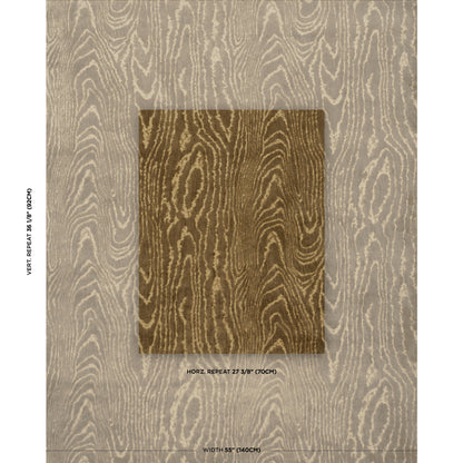 SCHUMACHER  REGINE MARISA MOIRE VELVET CUT VELVET CUT VELVET CAMEL   - 82750