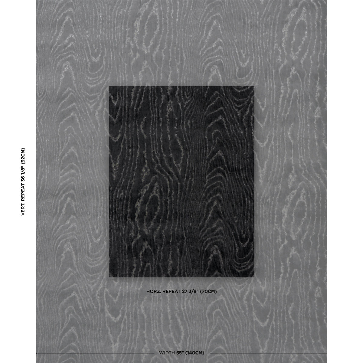 SCHUMACHER  REGINE MARISA MOIRE VELVET CUT VELVET CUT VELVET SMOKE   - 82751