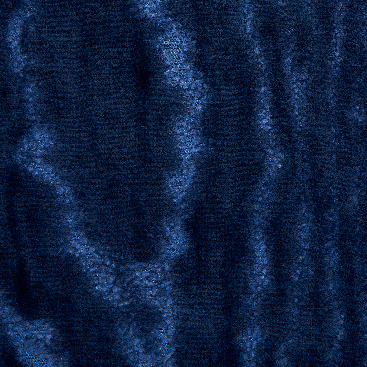 SCHUMACHER FABRIC  REGINE MARISA MOIRE VELVET   LAPIS   - 82752