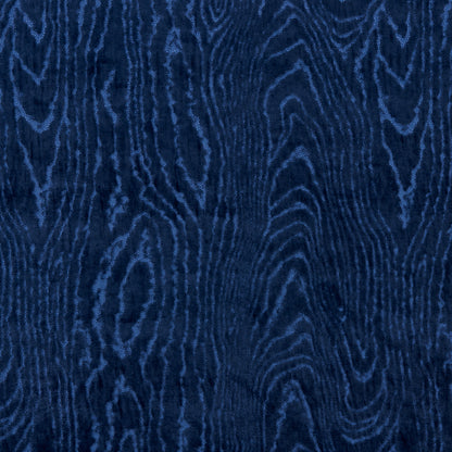 SCHUMACHER FABRIC  REGINE MARISA MOIRE VELVET   LAPIS   - 82752
