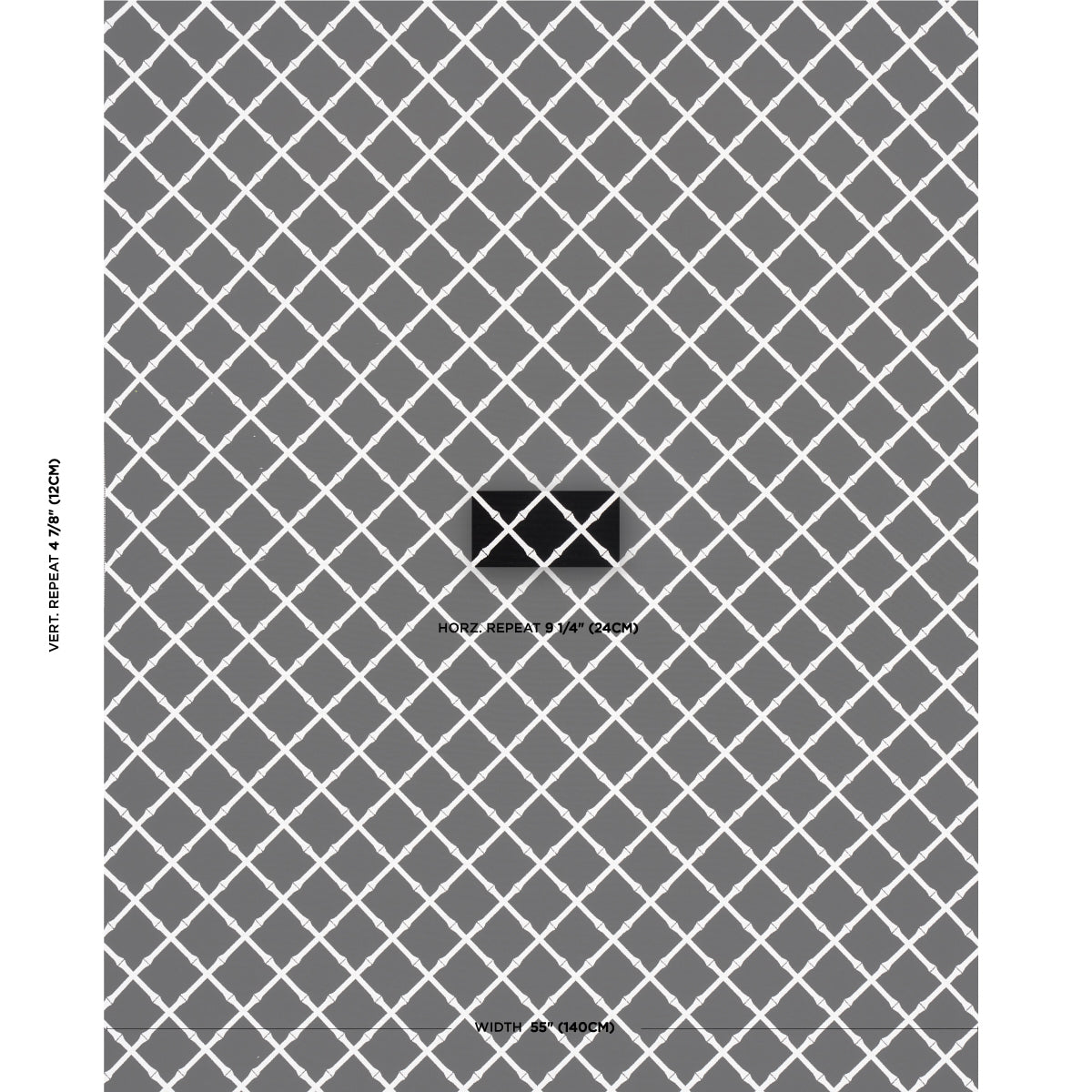 SCHUMACHER  SWING TIME INDOOR/OUTDOOR BAMBOO TRELLIS INDOOR/OUTDOOR PATTERN WOVENS,HIGH PERFORMANCE,INDOOR/OUTDOOR PATTERN WOVENS,HIGH PERFORMANCE,INDOOR/OUTDOOR BLACK   - 82763