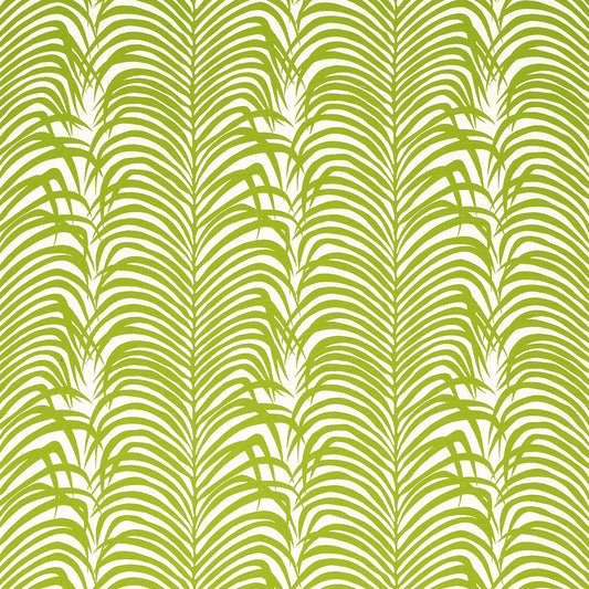 SCHUMACHER  SWING TIME INDOOR/OUTDOOR Zebra Palm Woven Indoor/Outdoor PATTERN WOVENS,HIGH PERFORMANCE,INDOOR/OUTDOOR PATTERN WOVENS,HIGH PERFORMANCE,INDOOR/OUTDOOR GREEN   - 82780