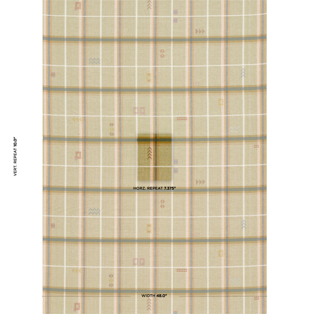 SCHUMACHER  A RUM FELLOW FABLE PATTERN WOVENS PATTERN WOVENS GLADE   - 82842