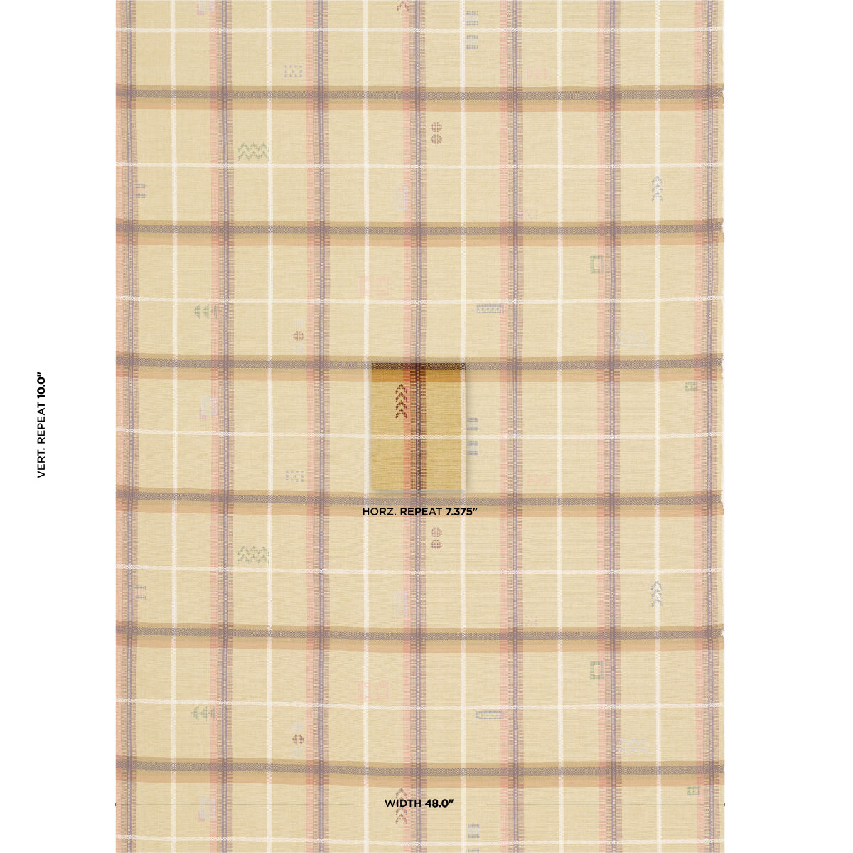 SCHUMACHER  A RUM FELLOW FABLE PATTERN WOVENS PATTERN WOVENS DUNE   - 82843