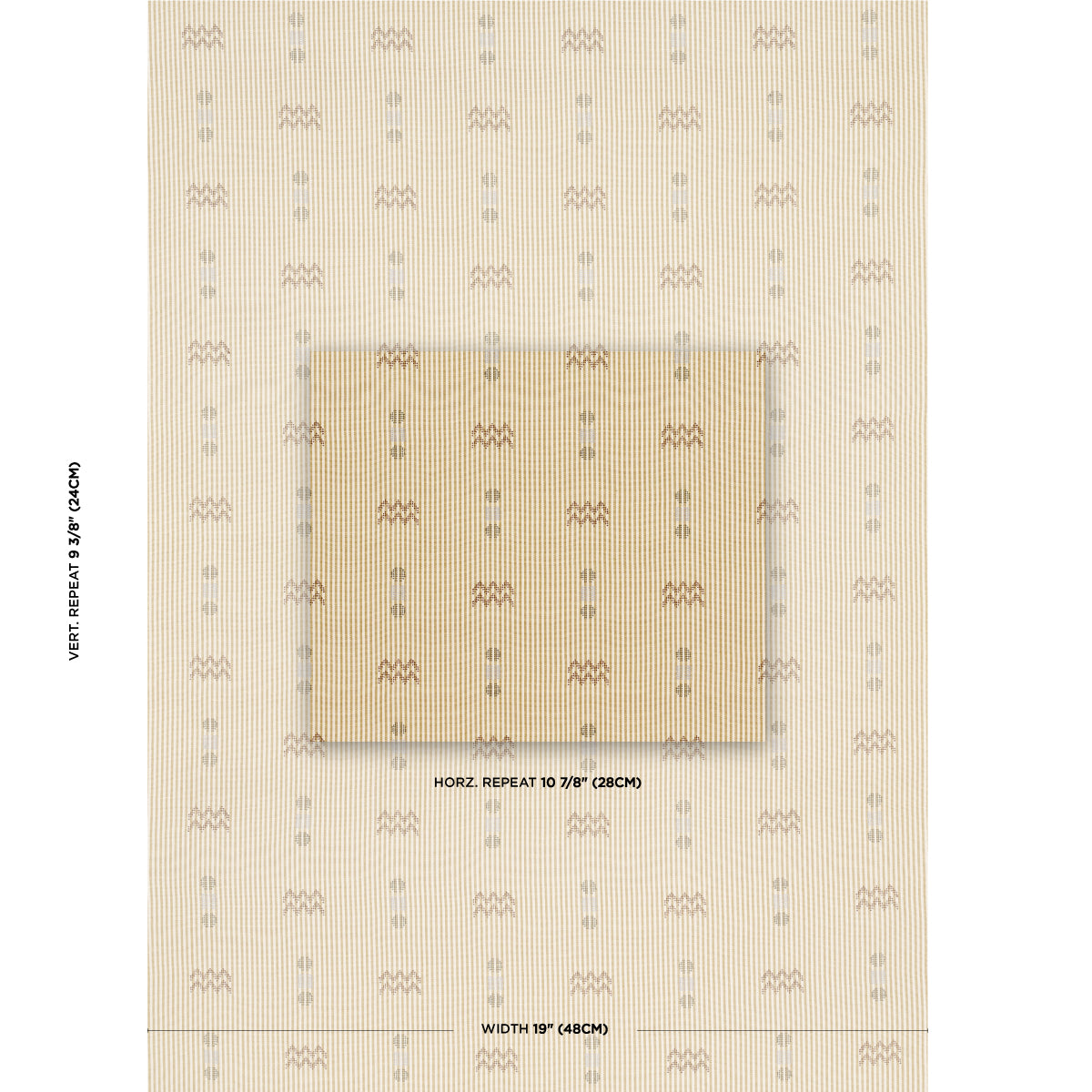 SCHUMACHER  A RUM FELLOW RIBBON PATTERN WOVENS PATTERN WOVENS WHEAT   - 82851