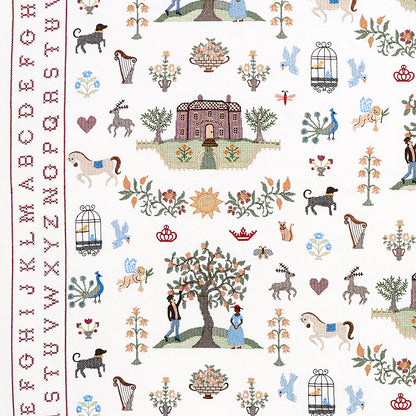 Document page showing embroidery sampler designs, product code 82890