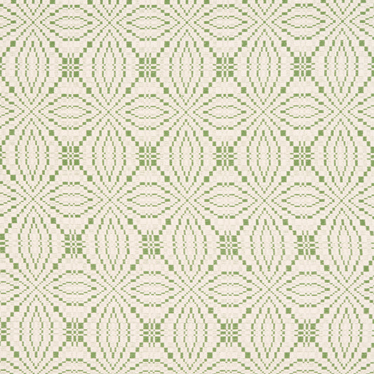 SCHUMACHER  A COUNTRY LIFE FRANCESTOWN COVERLET PATTERN WOVENS PATTERN WOVENS LEAF   - 82910