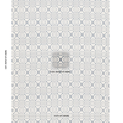 SCHUMACHER  A COUNTRY LIFE FRANCESTOWN COVERLET PATTERN WOVENS PATTERN WOVENS NAVY   - 82911