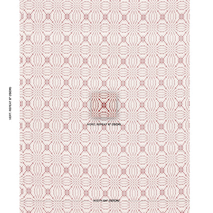 SCHUMACHER  A COUNTRY LIFE FRANCESTOWN COVERLET PATTERN WOVENS PATTERN WOVENS CRIMSON   - 82912