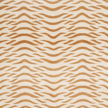 Camel tiger velvet fabric swatch - 82951