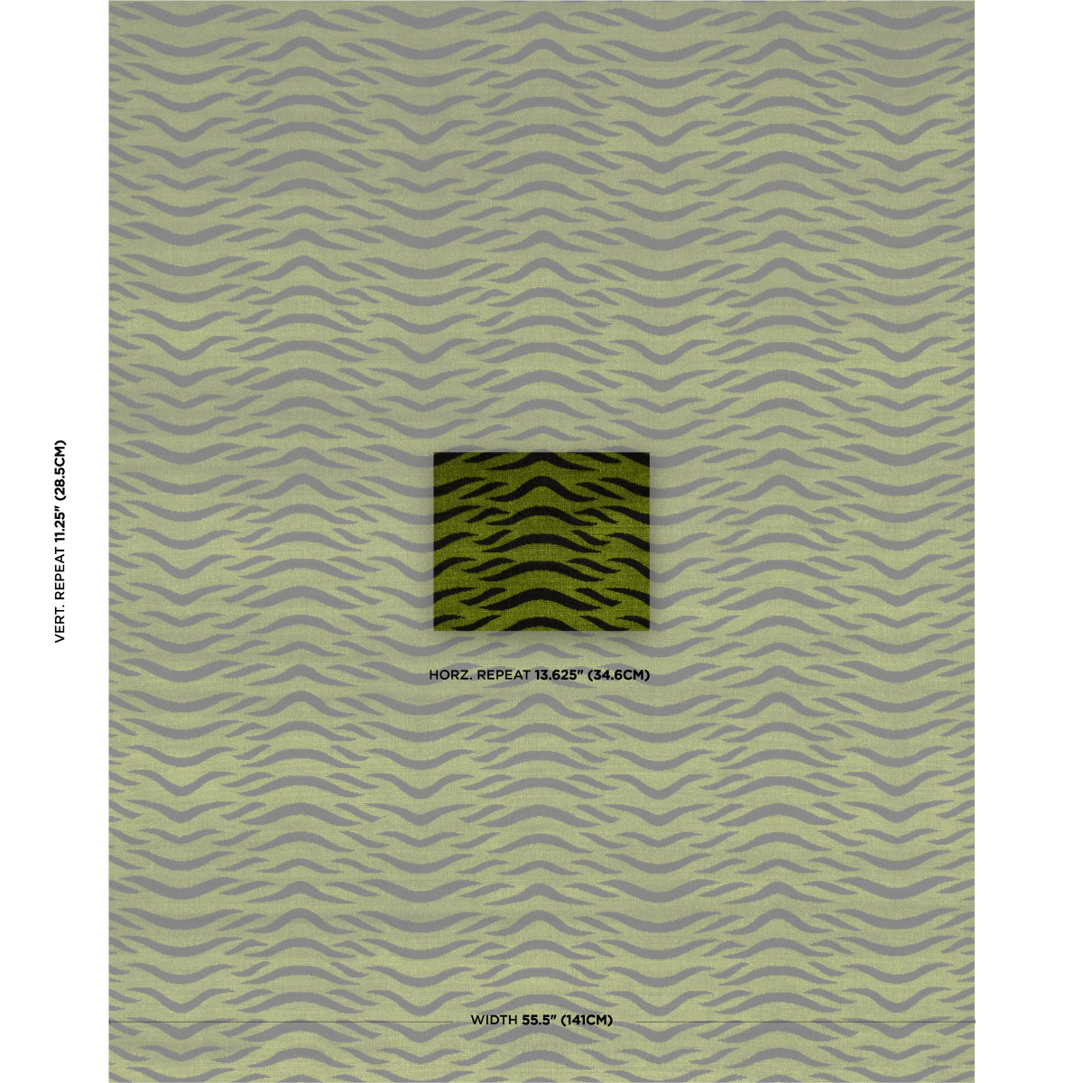 SCHUMACHER FABRIC  CUT & PATTERNED VELVETS SABI TIGER VELVET   Jungle   - 82952