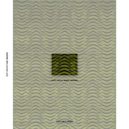 SCHUMACHER FABRIC  CUT & PATTERNED VELVETS SABI TIGER VELVET   Jungle   - 82952