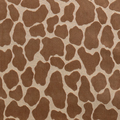 SCHUMACHER FABRIC  CUT & PATTERNED VELVETS GIRAFFE VELVET   SAFARI   - 82970