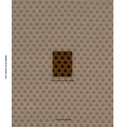 SCHUMACHER  CUT & PATTERNED VELVETS CORONATION VELVET VELVETS VELVETS BRONZE   - 82980