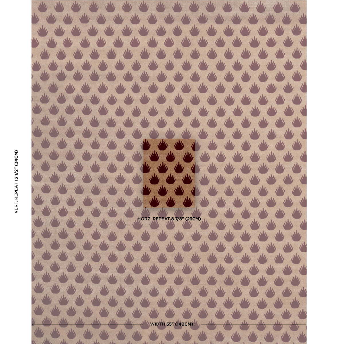 SCHUMACHER  CUT & PATTERNED VELVETS CORONATION VELVET VELVETS VELVETS GARNET   - 82982