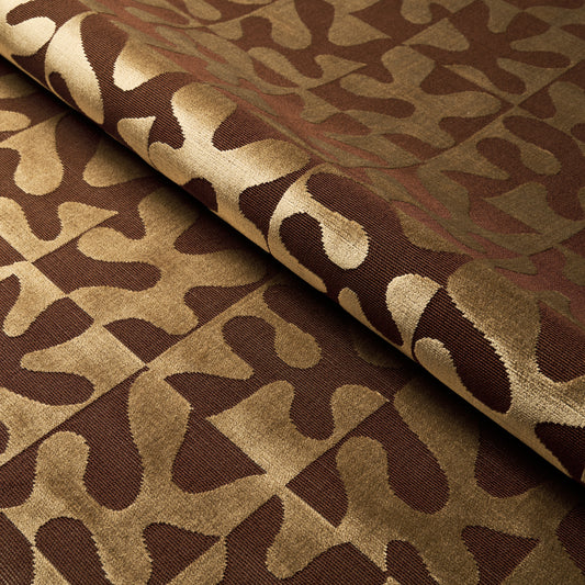 SCHUMACHER  CUT & PATTERNED VELVETS MODERN DANCE VELVET VELVETS,CUT VELVET VELVETS,CUT VELVET GOLD   - 82990